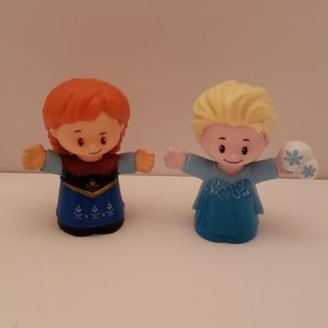 Frozen Anna and Elsa little people fisher price